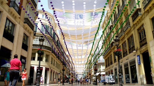 Puerto Banus, Spain - August 15, 2015: Shopping Center In Puerto