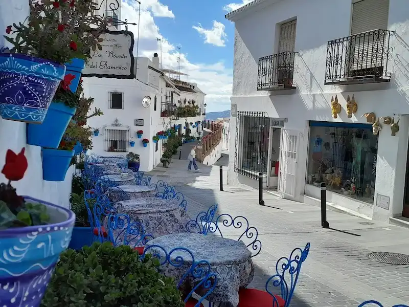 Mijas Pueblo white street