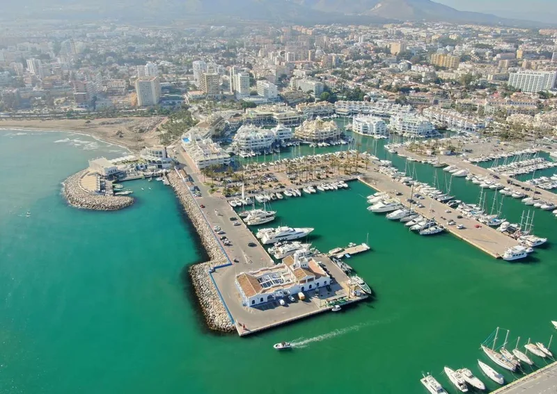 aerial view of Benalmadena Puerto Marina